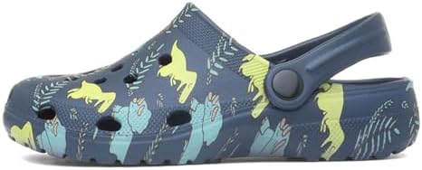 Shoe Zone - Cannock Boys Navy Dinosaur Print EVA Clog