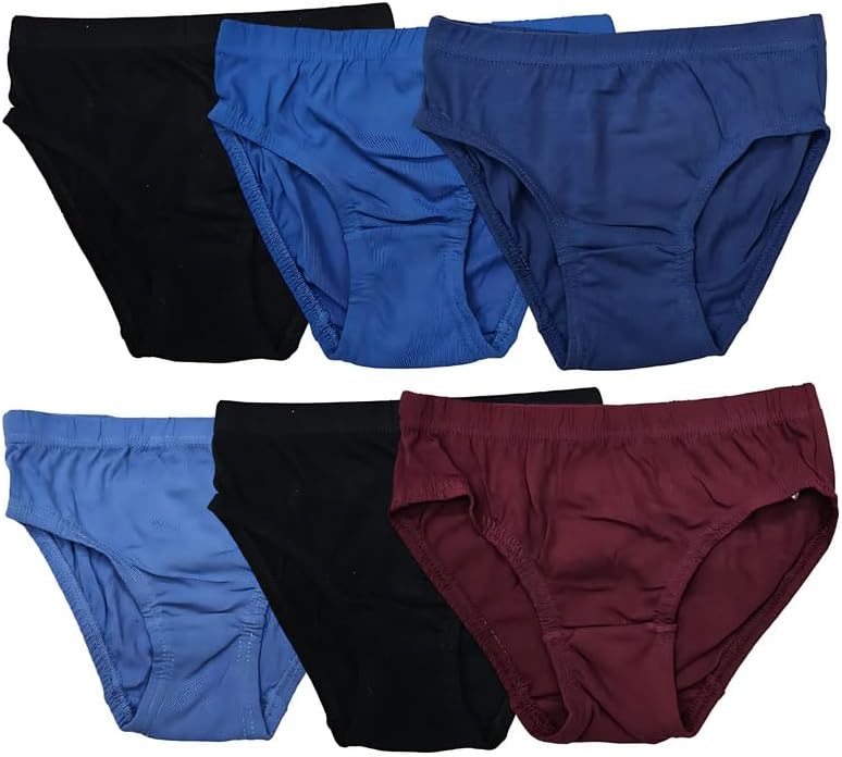 ShopMCR 6 Pack Kids Underpants Briefs Childrens Toddler Boys Cotton Rich Brief Comfortable Boxer Underwear Age 2 to 13 years