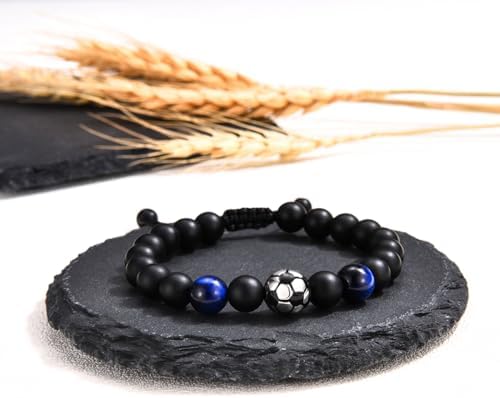 Shuxin Football Gifts For Boys Football Bracelet For Teenage Boys Birthday Christmas Graduation Presents For Grandson Son Team Friends Nephew Brother