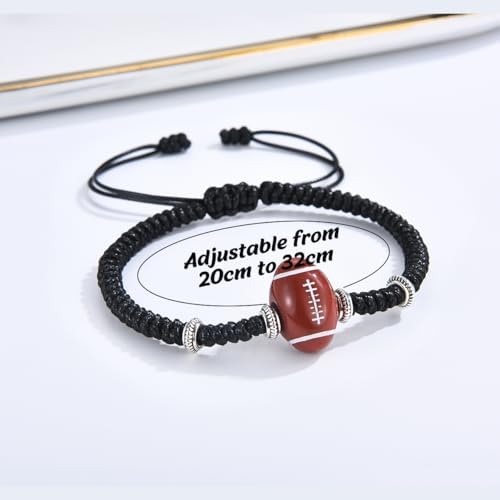 Shuxin Football Rugby Gifts For Boys Boys Bracelet Gifts Birthday Christmas Graduation Presents For Grandson Son Team Friends Nephew Brother Xmas Stocking Fillers