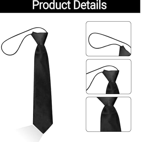 Siliget Pre-Tied Kids Necktie 28cm Elastic Boys Neck Tie Satin Plain Colored Formal Tie For Wedding Kids Graduation Prom Celebration