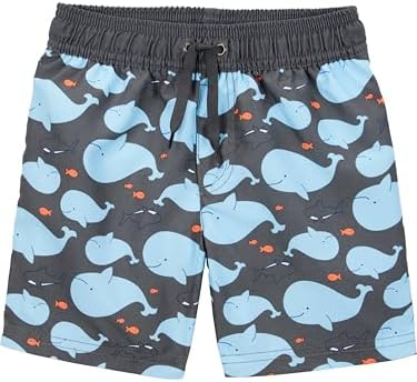 Simple Joys By Carter's Baby Boys' Swimsuit Trunk And Rashguard Set Rash Guard