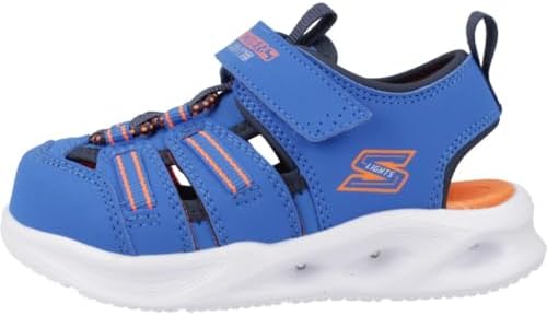 Skechers Boy's Sola Glow Sandal Hyper-Coast Flat