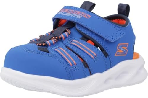 Skechers Boy's Sola Glow Sandal Hyper-Coast Flat