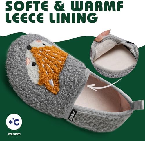 Slippers Kids Boys Girls Slipper Winter Warm Furry Slipper Socks With Non-Slip Sole For Indoor