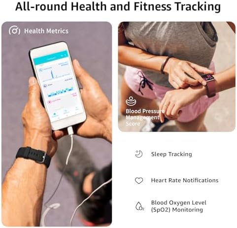 Smart Watch For Men Women Answer/Make Call 1.85" Smartwatch Fitness Watch With Heart Rate Blood Pressure Sleep Monitor 140+Sports IP68 Waterproof Step Counter Watch Compatible With Android IOS