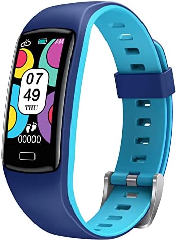 Smart Watch Kids Fitness Tracker - 0.96" Full Touch Smartwatch for Boys Girls Activity Trackers with IP67 Waterproof Blood Pressure Heart Rate Sleep Monitor Step Sports Watches Compatible Android IOS