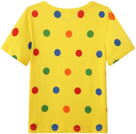 Smazero Kids Spotty T-Shirt Cotton Girls Boys T Shirts Round Neck Tee Tops Age 4-13 Years