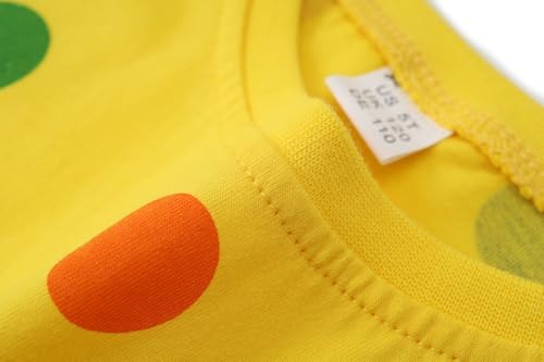 Smazero Kids Spotty T-Shirt Cotton Girls Boys T Shirts Round Neck Tee Tops Age 4-13 Years