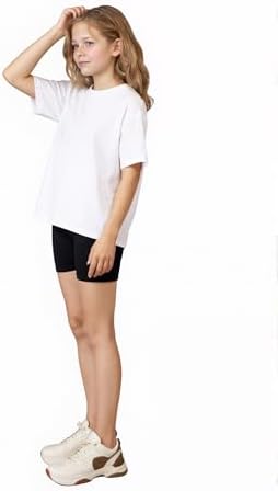 Smivibe Girls Cotton Shorts Breathable Kids Cycling Short Leggings PE Dance Modesty Shorts Safety Dress Bike Pants Gymnastic Under Skirts Pack Of 3