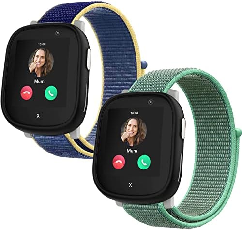 Snyeest Nylon Strap Compatible with XPLORA X6 Play Band Kids Watch Soft Lightweight Breathable Adjustable Replacement Sport Wristband for Boys Girls