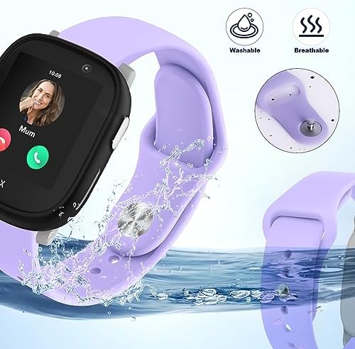 Snyeest Pack Of 3 Sports Bracelet Compatible With Xplora X6 Wristband Replacement Adjustable Silicone Wristbands Soft Watch Strap For X6 Play Boys And Girls