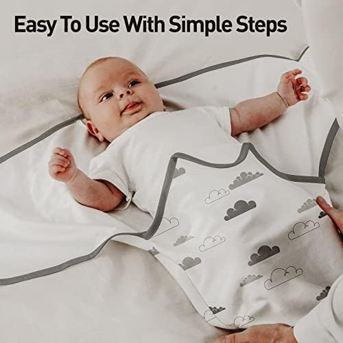Soarwg Kids Baby Swaddle Blanket Wraps For 0-3 Months Oeko-tex100 Adjustable Newborn Swaddle Set For Baby Boy And Girl Breathable Cotton Fabric Baby Essentials 2 Pack
