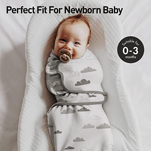 Soarwg Kids Baby Swaddle Blanket Wraps For 0-3 Months Oeko-tex100 Adjustable Newborn Swaddle Set For Baby Boy And Girl Breathable Cotton Fabric Baby Essentials 2 Pack
