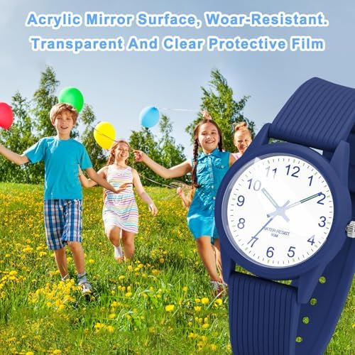 SOCICO Kids Analog Watches For Boys & Girls - 50M Waterproof Easy To Read For Ages 3-12 - Perfect For Birthdays Christmas & Children's Day Gifts