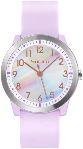 SOCICO Kids Watch Analogue 5ATM/50M Waterproof Wrist Watch Children Girls Boys Teenagers Easy Read Kids Quartz Minimalist Watches for 8-18 Years