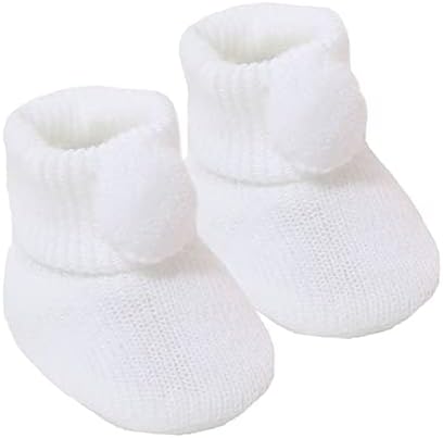 Soft Touch Baby Boys Girls Pom Pom Booties Baby Pom Pom Bootees Booties Size NB-3 Months S408