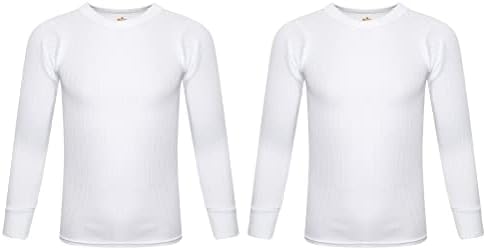 SOFTY® 2 Piece Unisex Children Kids Thermal Underwear Long Sleeve Top Warm Vest School