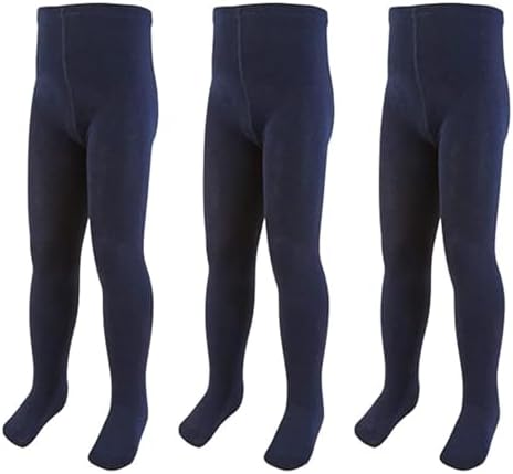 SOHOBABY™ Pack Of THREE Back To School Girls Cotton Blend Tights