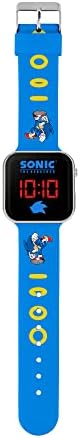 Sonic Sega The Hedgehog Blue LED Watch With Printed Silicone Strap SNC4137