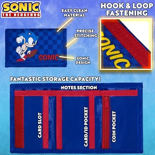 SONIC THE HEDGEHOG Boys UV Protection Sunglasses And Trifold Wallet Set