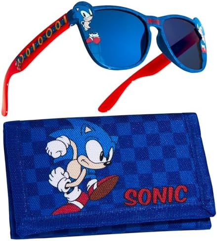 SONIC THE HEDGEHOG Boys UV Protection Sunglasses and Trifold Wallet Set