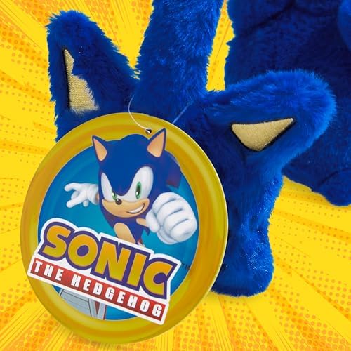 SONIC THE HEDGEHOG Kids Earmuffs For Boys Girls Teens Plush Fluffy Ear Covers Winter Accessories For School Travel Days Out Gifts For Gamers