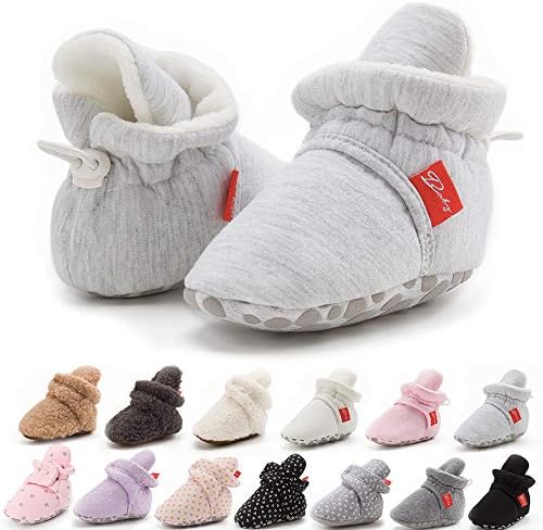 Sonsage Infant Baby Girls Boys Snow Boots Soft Anti-Skid Sole Ankle Premium Booties Newborn Toddler Prewalker Winter Warm Crib Shoes