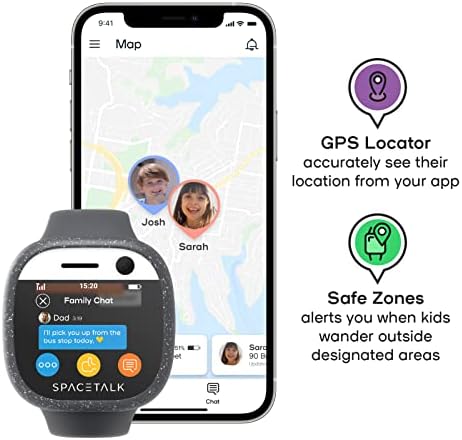 Spacetalk Adventurer 4G Kids Smart Watch Phone And GPS Tracker - Midnight