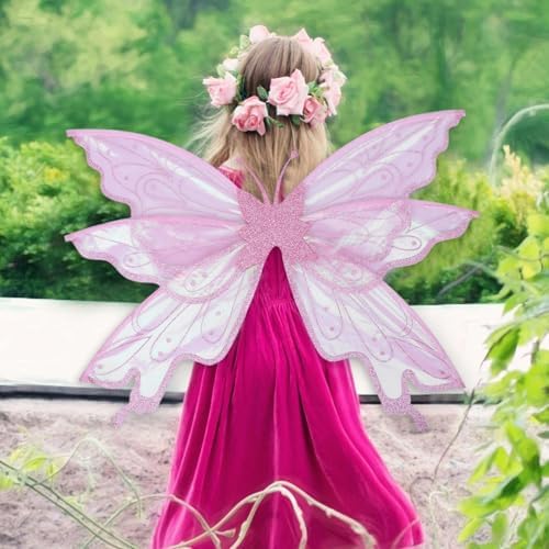 Sparkly Fairy Wings Angel Wings For Women - Fairy Wings For Adults Women Girls Halloween Dress Up Wings Fairy Butterfly Wings