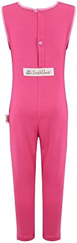 SpecialKids.Company Scratch Sleeves Button Back Ankle Length Footless Dungarees Pyjamas