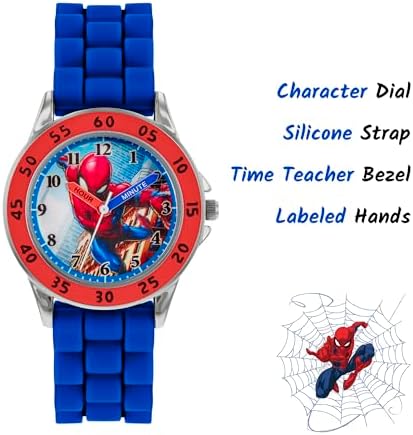 Spiderman Boy's Analogue Analog Quartz Watch With Silicone Strap SPD9048