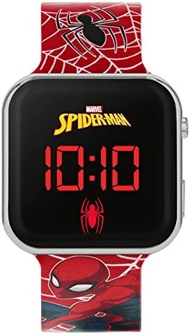 Spiderman Boy's Digital Quartz Watch with Silicone Strap