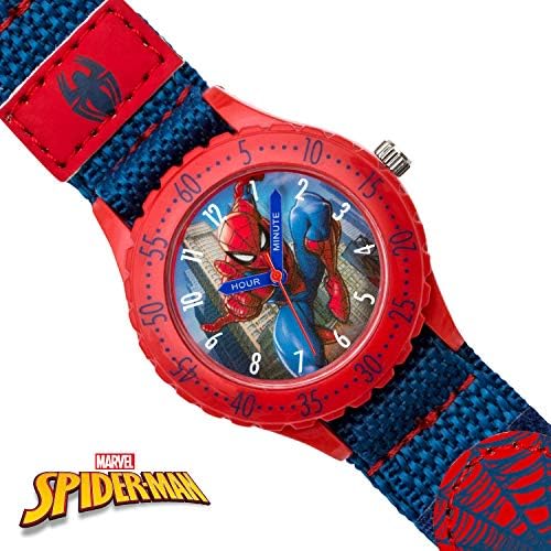 Spiderman Children's Analogue Quartz Watch With Textile Wrist Strap SPD3495