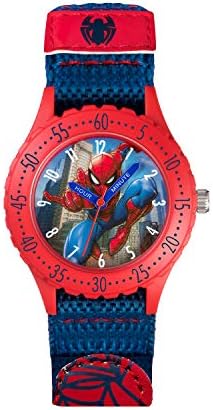 Spiderman Children's Analogue Quartz Watch with Textile wrist Strap SPD3495