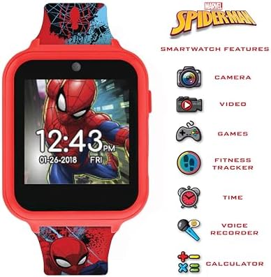 Spiderman Unisex Child Digital Watch Digital Display And Silicone Strap SPD4588