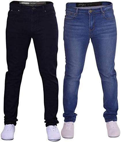 Spindle Boys Childrens Skinny Stretch Slim Fit Denim Jeans Adjustable Inner Waistband