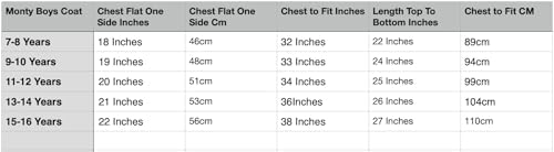 Spindle Boys Long Padded Winter Parka Coat Youths Showerproof School Jacket Zip Pockets