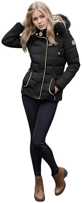 Spindle Girls Long Padded Winter Parka Coat Youths Showerproof School Jacket Zip Pockets