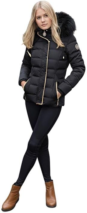 Spindle Girls Long Padded Winter Parka Coat Youths Showerproof School Jacket Zip Pockets