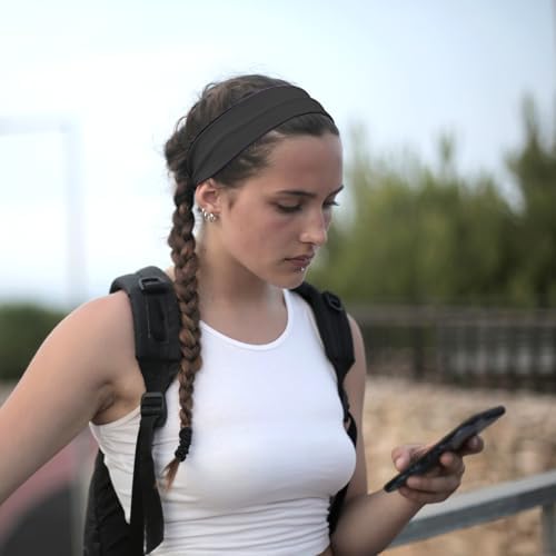 Sports Fan Headbands And Sweatbands 4 Pieces Kids Headbands Athletic Cotton Sweat Workout Headband Elastic Basketball Headbands Non-Slip Headbands Moisture Wicking Sweatbands For Women Men Sports