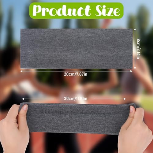 Sports Fan Headbands And Sweatbands 4 Pieces Kids Headbands Athletic Cotton Sweat Workout Headband Elastic Basketball Headbands Non-Slip Headbands Moisture Wicking Sweatbands For Women Men Sports