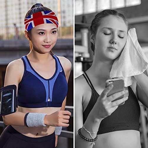 Sports Hairband Elastic Running Headband Moisture Wicking Athletic Sweatband Head Band For Women Men Girls