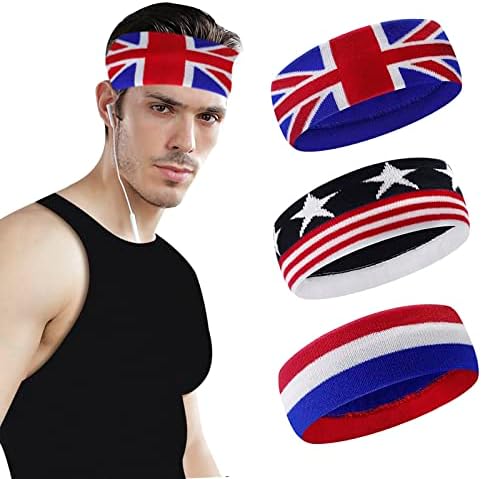 Sports Hairband Elastic Running Headband Moisture Wicking Athletic Sweatband Head Band For Women Men Girls