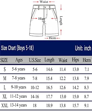 Spring&Gege Boys' Cotton Twill Flat Front Uniform Stretch Chino Shorts