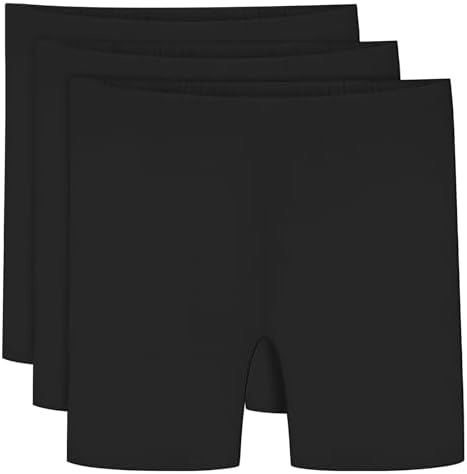 srclo Girls Cycling Shorts Age 5-13 Teen Kids Cotton PE Dance Cycle Gymnastic Breathable Under Dress Short for Girl 3 Pack