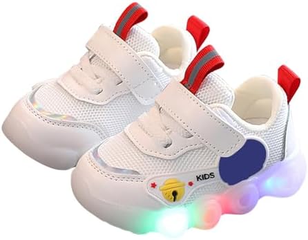 SRTUMEY Kids Baby Girls Boys Sneakers Toddler Non Slip Led Light Up Trainers Christmas Luminous Walk Shoes Girl Boy Birthday Gifts