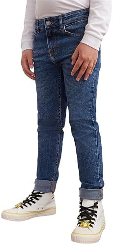 STYLER STREET Boys Denim Jeans Stretchable Regular Fit Cargo Denim Jeans Pants For Kids Trendy Stylish Design And Adjustable Waistband Boy’s School Trousers Ages 7 To 12 Years