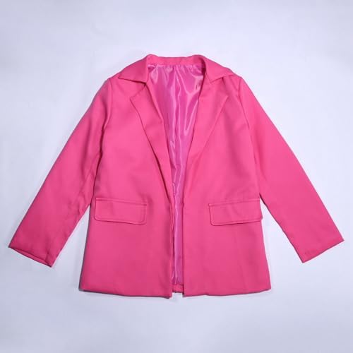 Suits Boys Children's Suits Children's Suits Jackets Blazer Jacket For Girls Long Sleeves Lapel Collar With Inner Pocket Front Open Casual Blazer Suit For Children Crop T-shirts For Girls