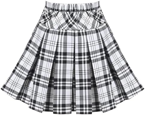 Sunny Fashion Girls Dress V Neck Pleated Hem School Age 6-14 Years
